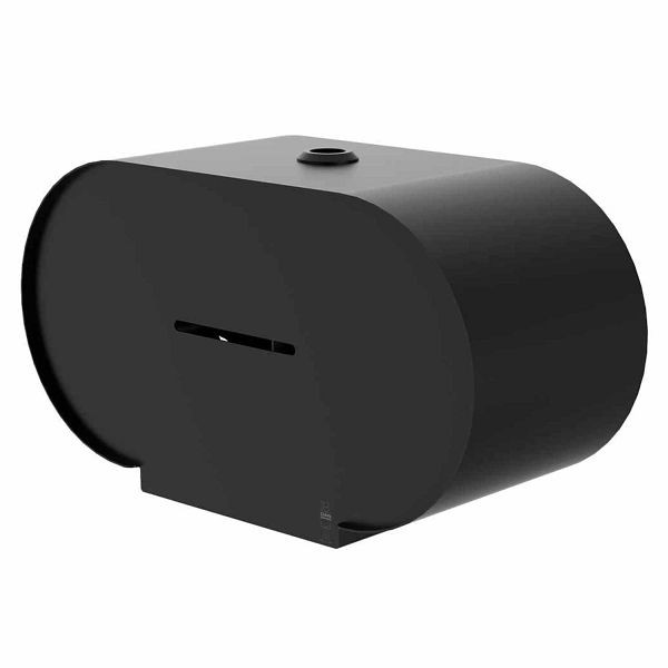 KEMMLIT toiletpapierdispenser voor 2 rollen BJÖRK, zwart, 252.436