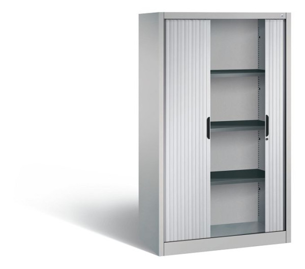 C+P rolluikkast Omnispace, H1660xB1000xD420mm, kleur: wit aluminium, verzonken handgreep, 4 OH, 3212-00 S10041