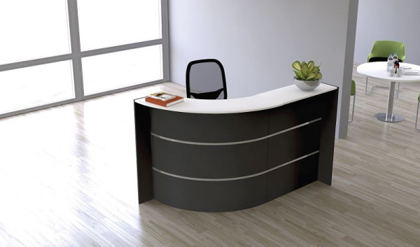 Kerkmann Bari compacte toonbank, B 1750 x D 950 x H 1120 mm, antraciet, 21357513