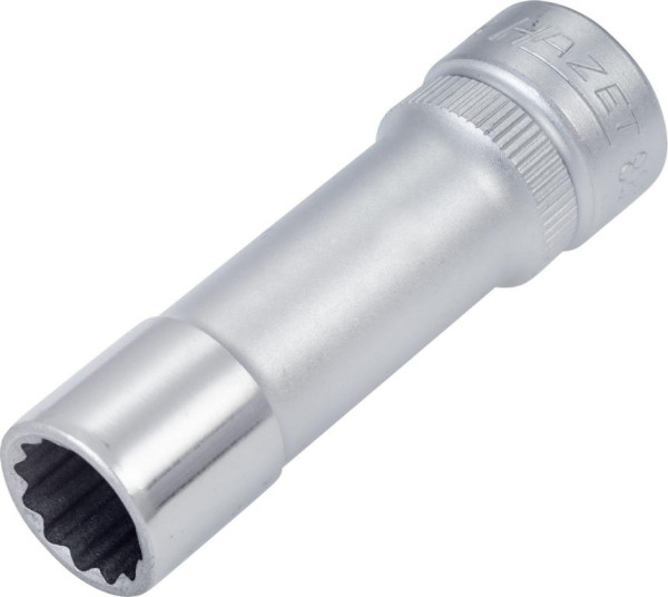 Hazet dop, bi-hex, hol vierkant 10 mm (3/8"), 10 mm, lang type met karteling, 880TZ-10