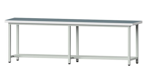 ANKE werkbanken werktafel, model 91, 2800 x 700 x 900 mm, RAL 7035, UBP 50 mm, 400.459