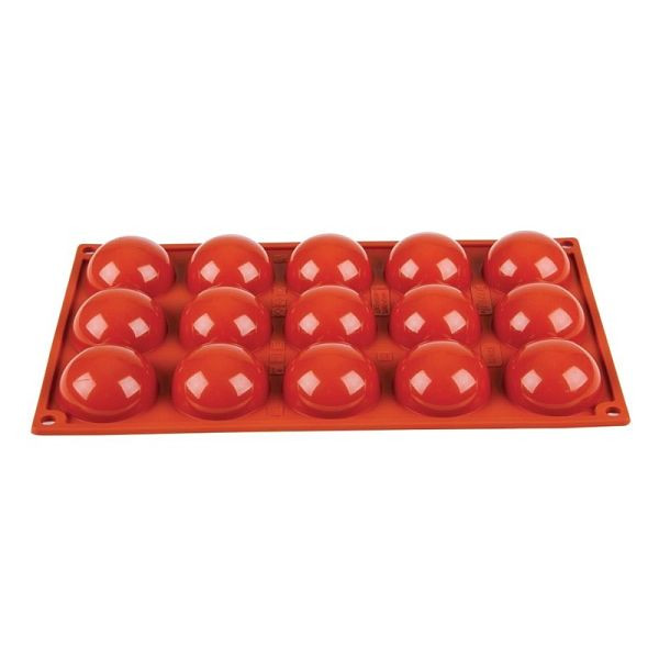 Pavoni Formaflex bakvorm siliconen 15 halve bollen, N936