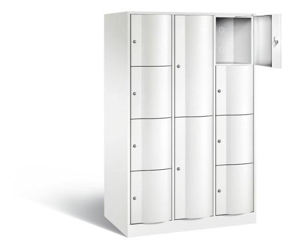 C+P XL combinatie lockerkast Resisto, H1950xB1148xD640mm, kleur: verkeerswit, 8070-3733 S10027