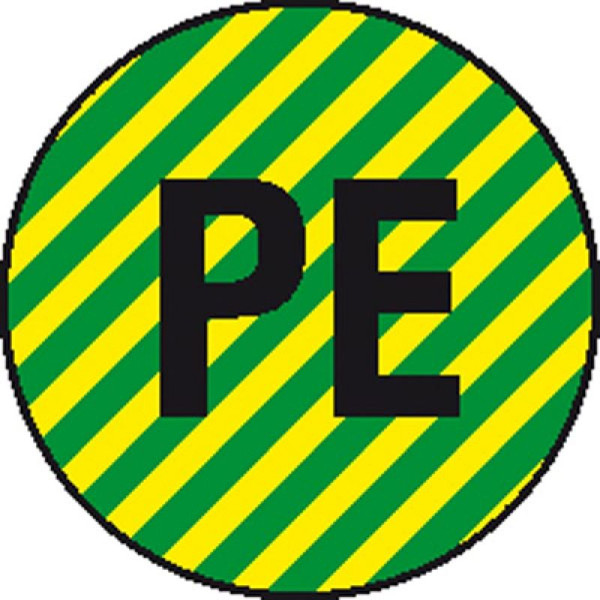 Stein HGS HGS elektrische markering/adermarkering, aardgeleider (PE), 20 mm / vel van 28, 30.1603