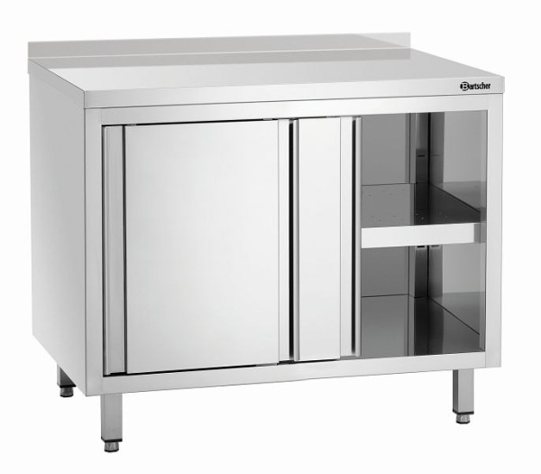Bartscher werkkast, B1000, opstand, schuifdeuren, tussenplank, 338107