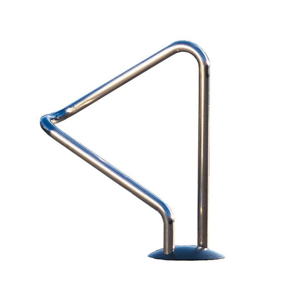 Stein HGS HGS enkele parker/fietsstandaard -Achill-, RAL 9005 diepzwart, verzinkt en gecoat, met afdekplaat, RAL 3020 verkeersrood, verzinkt en gecoat, 25429-04