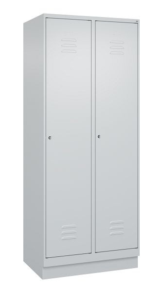 C+P multifunctionele kast Classic PLUS, wasruimte, onderbouw, 2 vakken, 1950x800x500mm, 7035/7035, cilindersloten, 080020-22B S10024