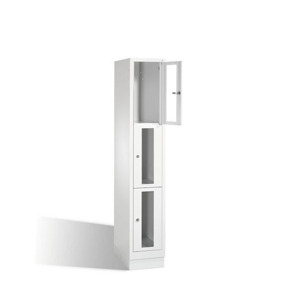 C+P lockerkast Classic, H1800xB320xD500mm, kleur: lichtgrijs, 8020A103 S10000