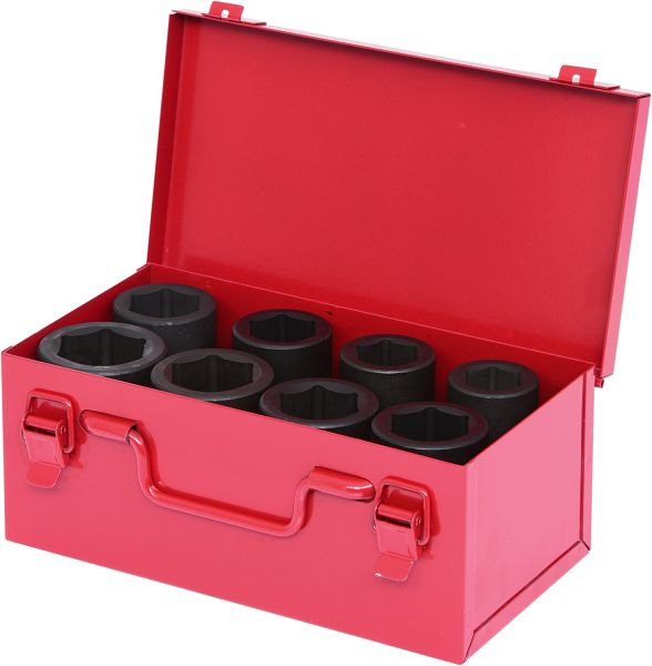 KS Tools 1" zeskant-slagdoppenset, lang, 8-delig, 515.0308