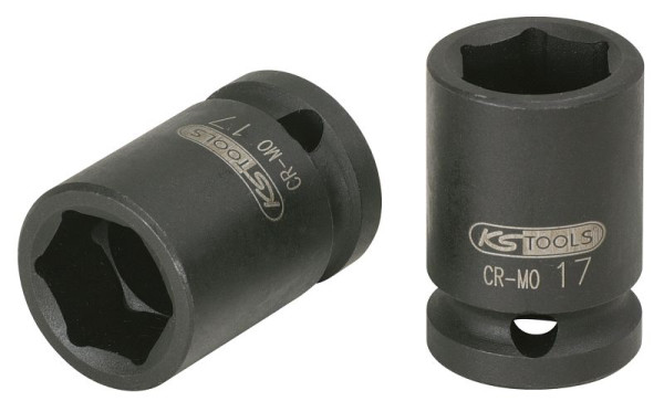 KS Tools 1/2" slagdop, zeskant, kort, 12 mm, 515.1012