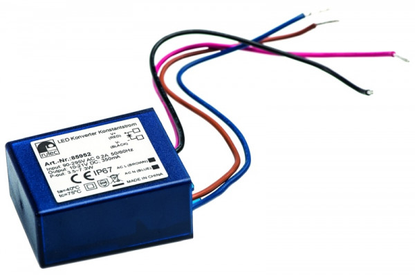 rutec Projekt LED-converter 350mA 1.4W - 7.4W 10 - 21V constante stroomomvormer, PHE952