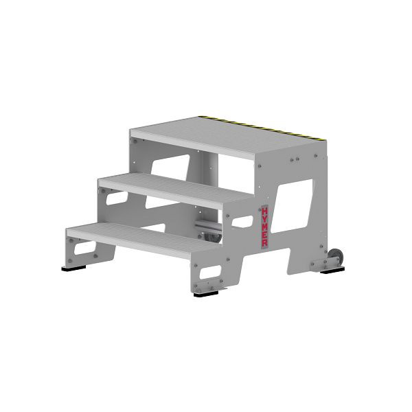 HYMER industrietrede volgens DIN EN 14183, tredebreedte 1000 mm, stahoogte 0,60 m, 22711003