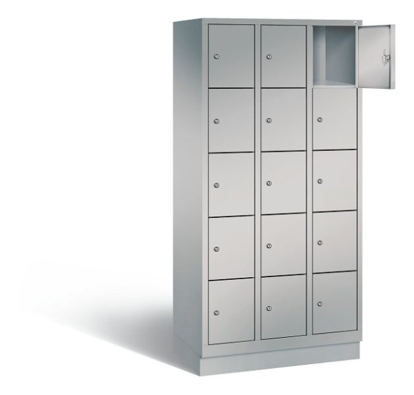 C+P lockerkast Evolo, H1800xB900xD500mm, kleur: wit aluminium, 48020-305 S10112