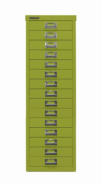 Bisley MultiDrawer™, 39-serie, DIN A4, 15 laden, groen, L3915604