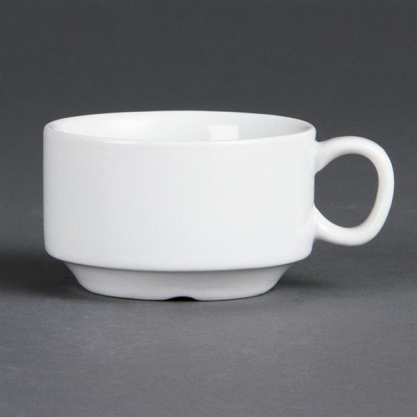 Olympia Whiteware stapelbare espressokopjes 8,5cl, pak van 12, CB471