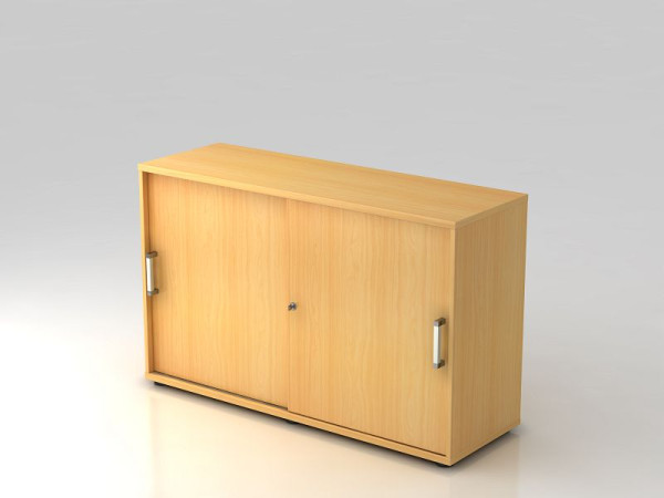 Hammerbacher schuifdeurkast 2OH 120cm chroomgreep beuken/beuken, 120x40x74,8 cm (BxDxH), V1752S/6/6/CE