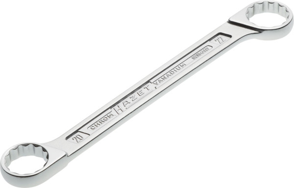 Hazet dubbele ringsleutel, buiten dubbel zeskant tractieprofiel, 20x22mm, 610N-20X22