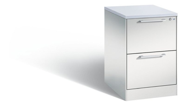 C+P archiefkast Asisto, H710xB440xD600mm, kleur: lichtgrijs, beugelgreep, 146 275-221 S10029