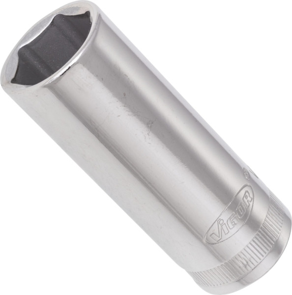 VIGOR dopsleutelinzet, lang, hol vierkant 10 mm (3/8 inch), buitenzeskantprofiel, 17 mm, V2314N