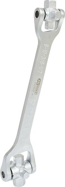KS Tools 8 in 1 olieservicesleutel, 270 mm, 150.9302
