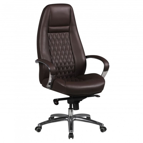 Amstyle bureaustoel Austin echt leer bruin, SPM1.300