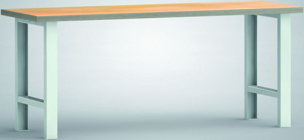 KLW standaard werkbank, 2000 x 700 x 840 mm, met beuken multiplex blad, gedemonteerd, WS500N-2000M40-X1581