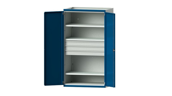 ANKE werkbanken, zware kast, model 103, 1085 x 690 x 1950 mm, RAL 7035/5010, 621.023