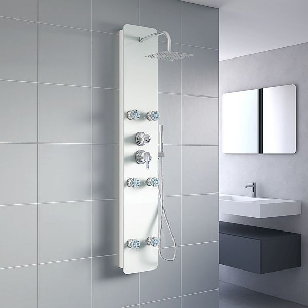 HOME DELUXE douchepaneel DIVE - wit, 1122