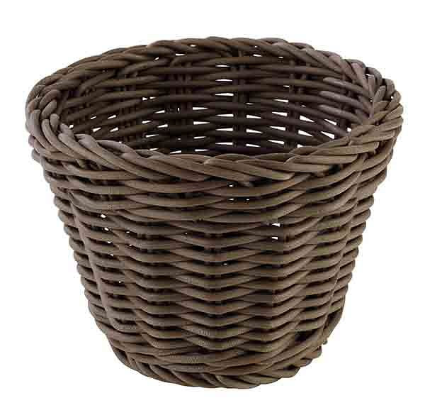 APS mand, rond, Ø 13 cm, hoogte: 10 cm, polypropyleen, bruin, -PROFI LINE-, 50623