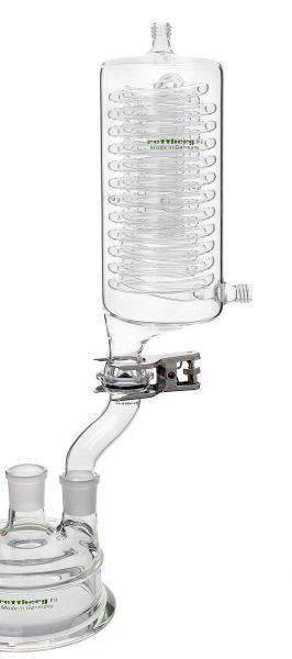 Rettberg refluxkoeler, hoogte 320 mm, GL 18, koeloppervlak 2000 cm², korte uitvoering, 107001501