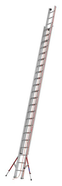 HYMER-kabelladder, tweedelig, 2x22 sporten, lengte ingeschoven 6,42 m / uitgeschoven 11,46 m, 605144