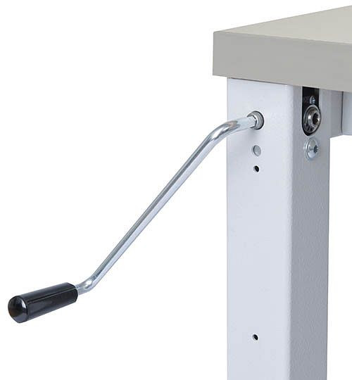 Bedrunka + Hirth 4-poot workergo tafel met slingerverstelling 1500 x 750 x 900 - 1015 mm, E4150KU90G