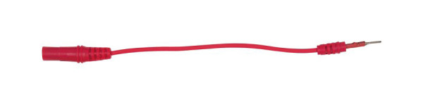 KS Tools 4,0 mm ingangsbus naar 1,2 mm testadapterstekker plat (rood), 150.0972