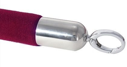 Afbakeningstouw Contacto, rood, 150 cm met chromen beslag, 1604/155