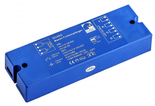 rutec Projekt Master radio-ontvanger 12 / 24V 288W / 576W RGB radio-ontvanger RGB, PHZ460