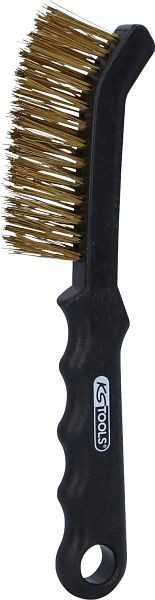 KS Tools remklauw staalborstel 2-rij, golvend, 225mm, 201.2340