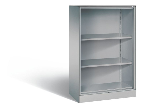 C+P bureauplank Asisto, H1310xB800xD435mm, kleur: wit aluminium, 3 niveaus, 140033-000 S10038