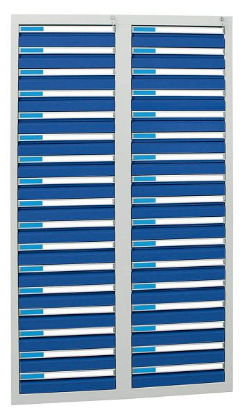 stumpf ladekast serie ESTA, RAL 7035/5010, 34 laden (34x100 mm), 7604174