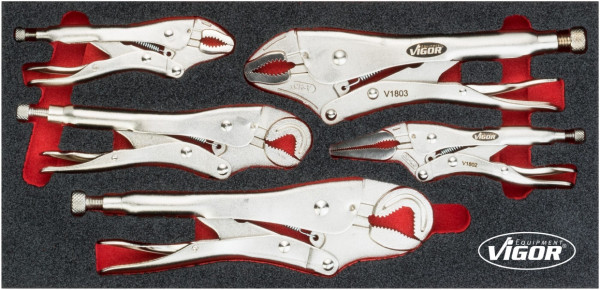 VIGOR griptang set, aantal gereedschappen: 5, V5004