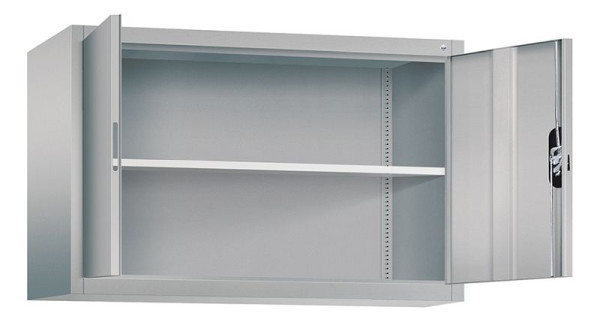 C+P bovenkast Acurado, H790xB1200xD400mm, kleur: wit aluminium, verzonken handgreep, 9465-000 S10168