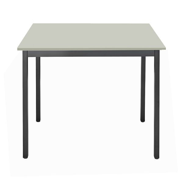 Bisley MULTI Desking multifunctionele tafel, rechthoekig 19 mm, decor G grijs, frame antracietgrijs, H 740 x B 700 x D 600 mm, MT0706G334