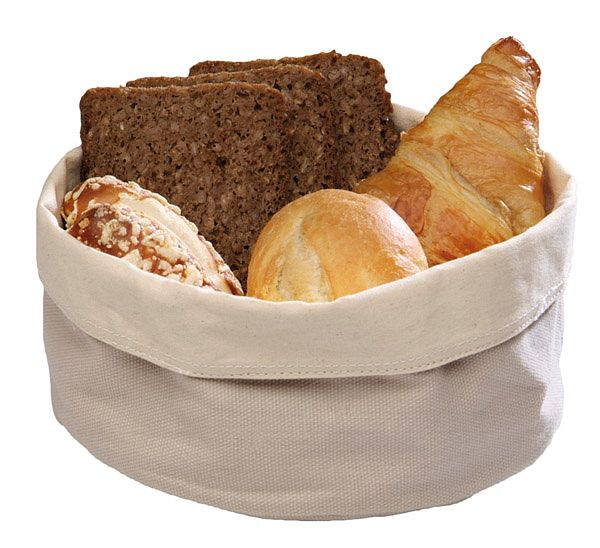 APS broodzak, Ø 17 cm, hoogte: 8 cm, katoen, beige, machinewasbaar tot 30 graden, 30340