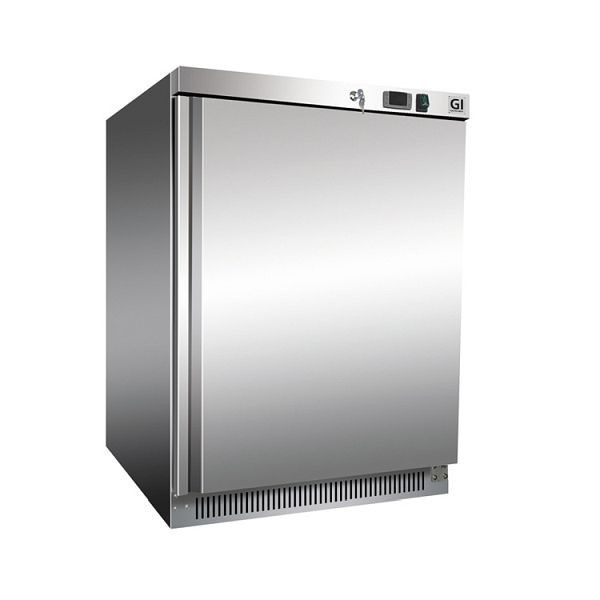 Gastro-Inox RVS 200 liter koelkast, statisch gekoeld, netto inhoud 140 liter, 201.110