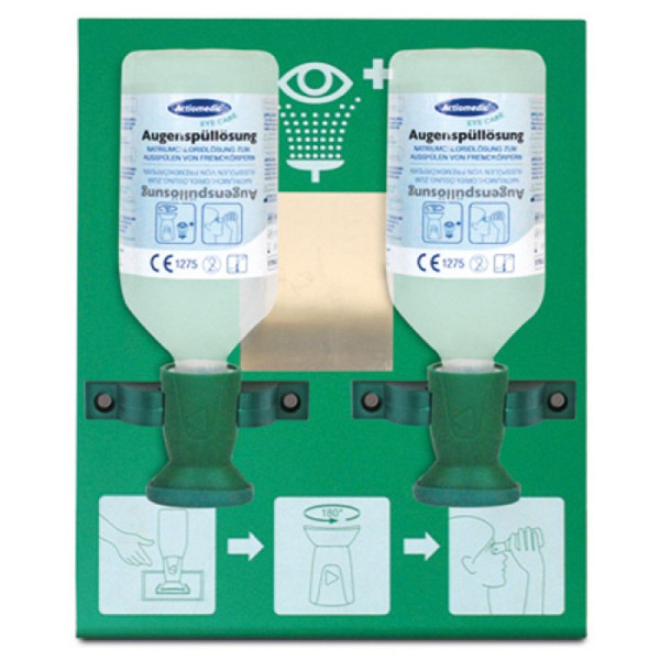 Stein HGS HGS oogspoelstation -Dubbel-, 1x 500 ml natriumchloride-oplossing, 0,9% +, 1x 250 ml BioPhos®74, 25390