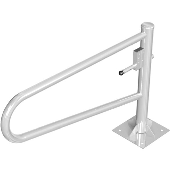 Stein HGS HGS draaipoortbarrière 360°, 1500 mm / zonder verf, profielcilinderslot met verschillende sleutels, voor deuvels met grondplaat 360x360mm, 413.151zp