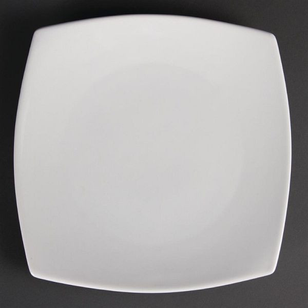 Olympia Whiteware ronde vierkante borden 24cm, VE: 12 stuks, U170