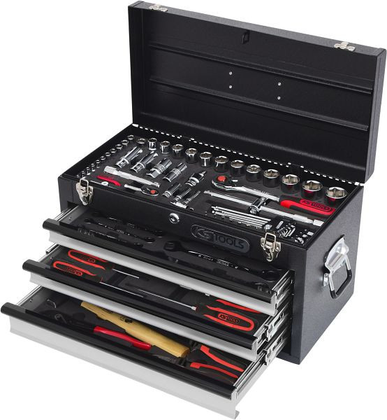 KS Tools 1/4"+1/2" CHROMEplus universele gereedschapsset, 99-delig GEAR, 918.0100