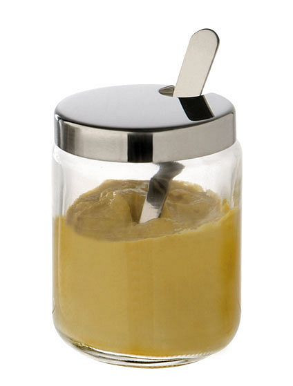 APS mosterdpot compleet, met deksel en lepel, voor de kannetjes 40457 en 40474, 40464