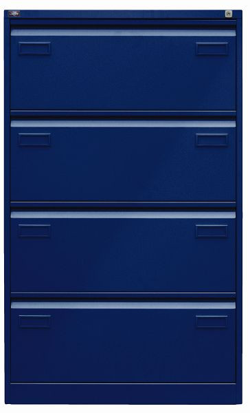 Bisley LIGHT hangmapkast, dubbel spoor 4 HR laden, oxford blauw, CDF4639
