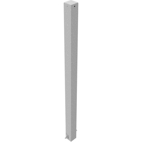 Stone HGS afzetpaal -Bollard- 70 x 70 mm, vast/in beton te zetten, zonder verf, zonder oogjes, 470